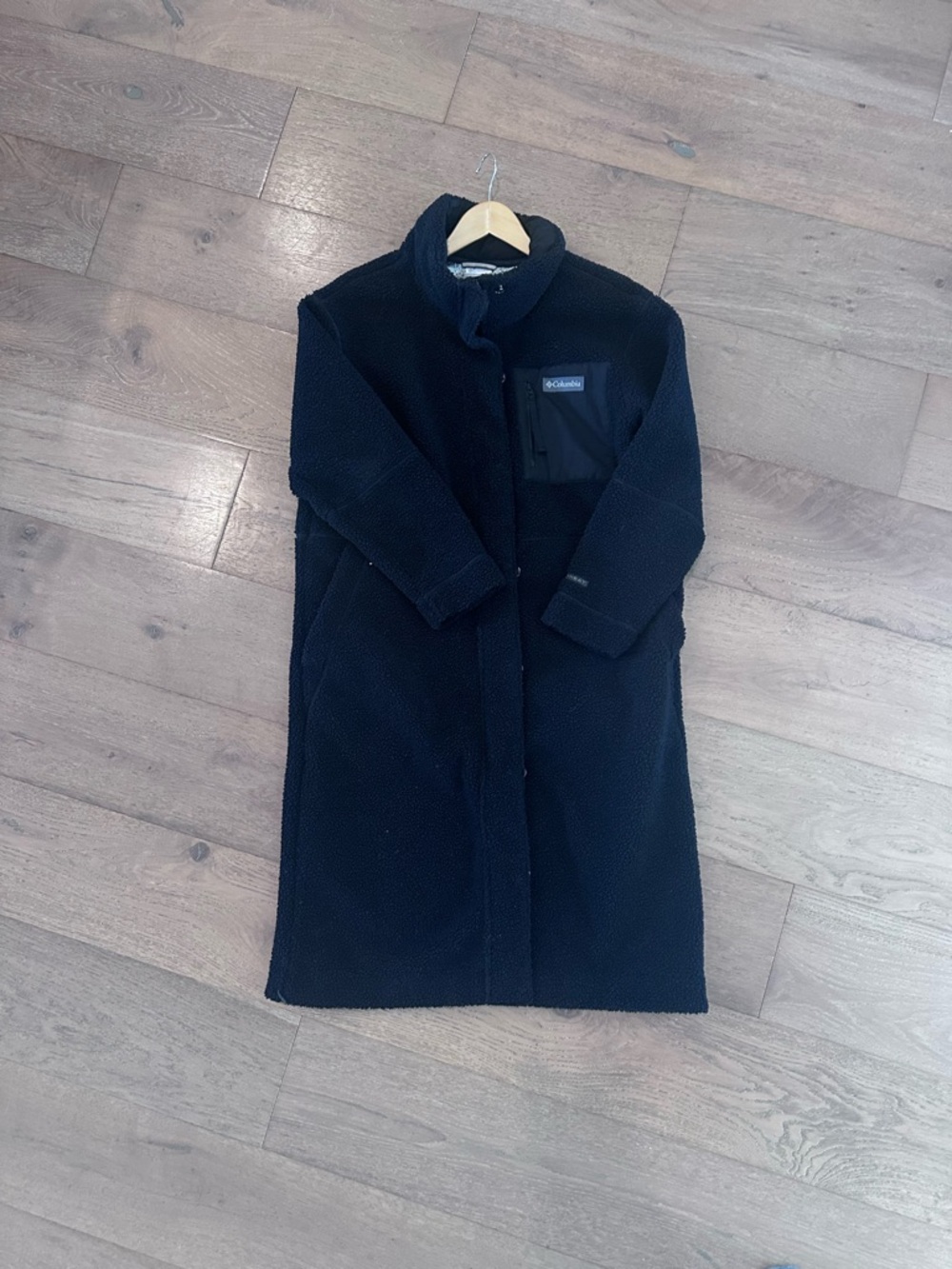Columbia Women’s Black Long Sherpa Coat